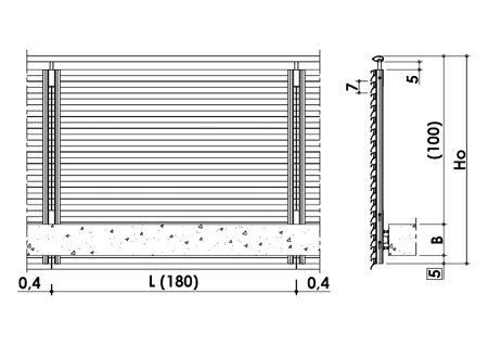 risba - H-line ALU-RS-0-7-S