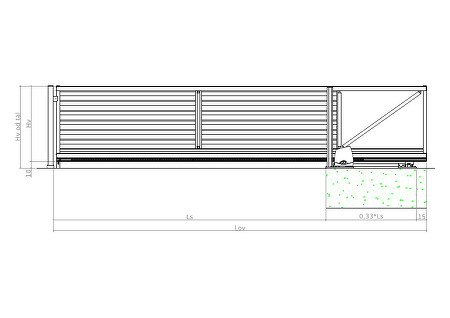 risba - H-line ALU-S-0-3