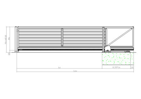 risba - H-line ALU-S-70-3