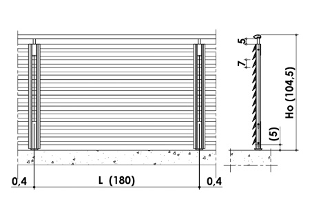 risba - H-line ALU-T2S-70-7