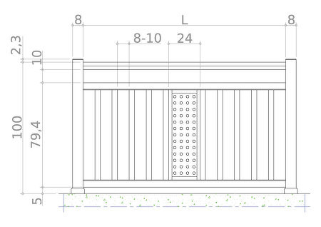risba - V-line ALU-L2-60-O-7