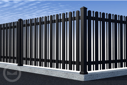 vertikalne ograje iz alu paličja in letev - V-line ALU-K-10